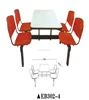 Durable fast food restaurant dining table and chair school canteen table set