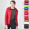 China Factory Colorful Packable Winter Ultra Light Ladies Duck Padded Down Jacket Women