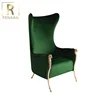 Italian design high quality luxury antique living room high back king throne chairs furniture