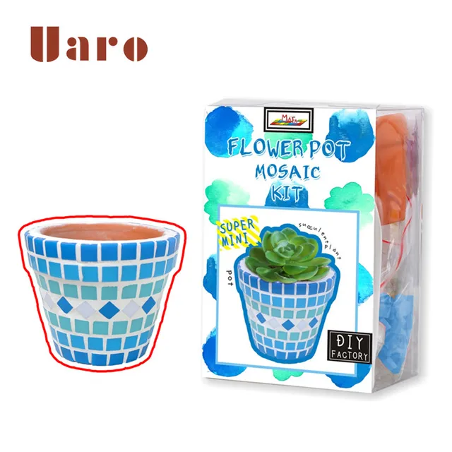 diy small flower pot handcraft gift set for coffee shop home