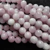 Natural mineral A+ 8mm Madagascar kunzite semi-precious gemstone loose stone beads for jewelry making bracelet
