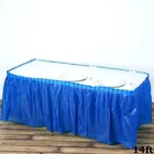 solid color plastic PEVA Table skirt with strong adhesive