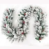 2019 Hot sale decorated flocked christmas garland