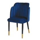 Office Chair Hotel 2019 Best Selling Classic Restaurant Kitchen Metal Steel Chromed Leg Gold Office Chair For Hotel