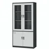 Chemical office metal laboratory equipment appliance cabinet/Glass & metal 5 doors beige storage cupboard