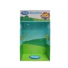 Retails POP corrugated paper boxes point of purchase countertop cardboard display rack with hooks