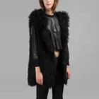 Genuine Long Mongolian Lamb Fur Vest Fashion Clothes For Women