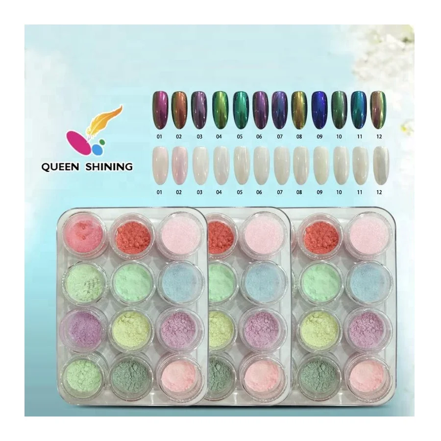 Queen Shining Colorful Neon Dip Nail Art Powder, Colorful,different base color different effect
Queen Shining Colorful Neon Dip Nail Art Powder, Colorful,different base color different effect