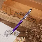 Latest arrival unique design good offer crystal diamond soft silicone roller pen