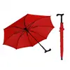 J1058 High-quality red color walking sticker umbrella/golf umbrella