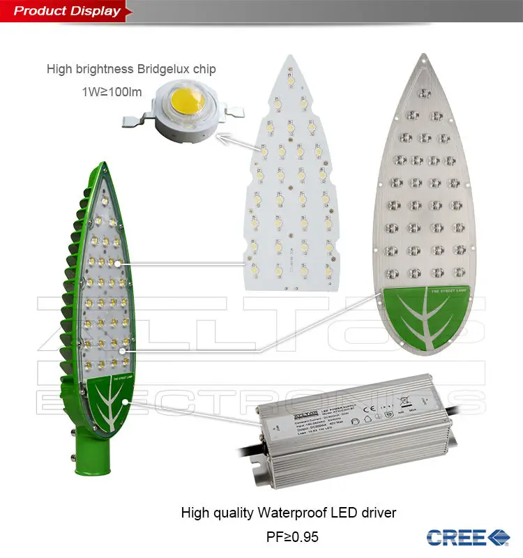 30w high power waterproof ip65 cob 12v solar led street lamp