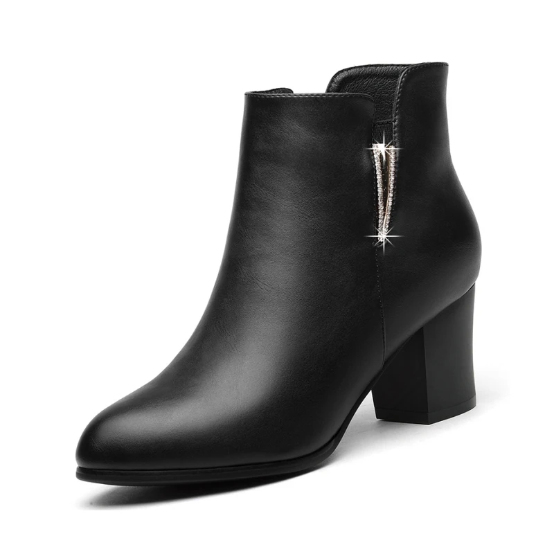 Women Chelsea Boots Winter Autumn Black Ankle Boots For Woman Thick Square High Heel Round Toe Genuine Leather Heels Shoes I0026
Women Chelsea Boots Winter Autumn Black Ankle Boots For Woman Thick Square High Heel Round Toe Genuine Leather Heels Shoes I0026