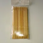 Bamboo manicure sticks one point is sharp,the other one flat like screwdriver