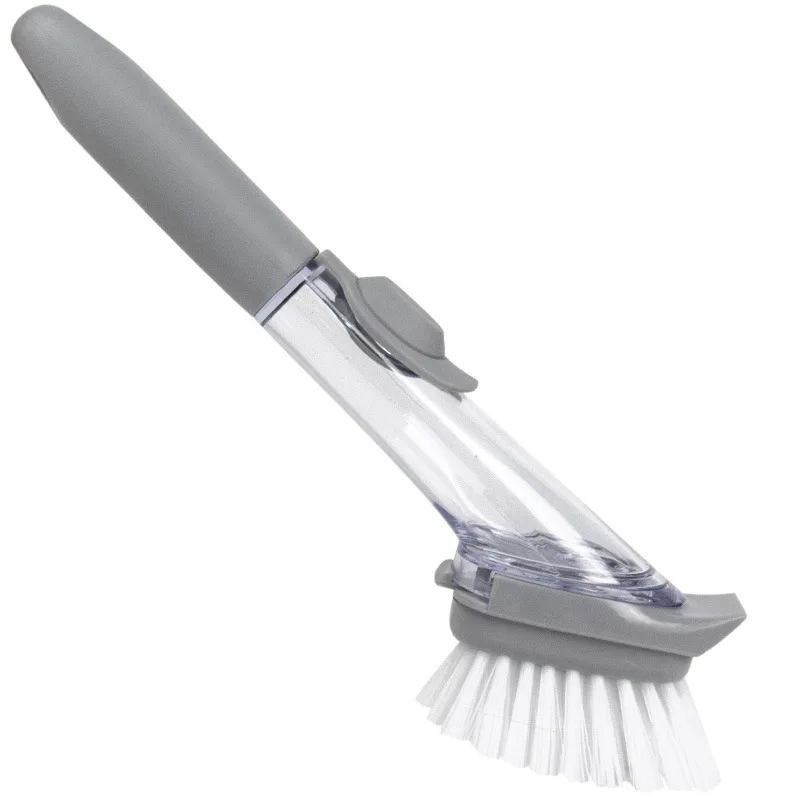 Soap Dispensing Dish Brush, Washing Brush Pot Kitchen Cleaning Brush with Soap Dispenser, Grey white
Soap Dispensing Dish Brush, Washing Brush Pot Kitchen Cleaning Brush with Soap Dispenser, Grey white