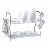 Large capacity of two layers of chrome plated dish rack