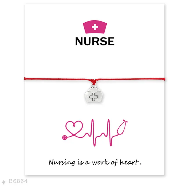 Customized Support Wish Bracelet Nursing is a heart of work Jewelry Woven Bracelet Nurse Cross Wish Card
Customized Support Wish Bracelet Nursing is a heart of work Jewelry Woven Bracelet Nurse Cross Wish Card