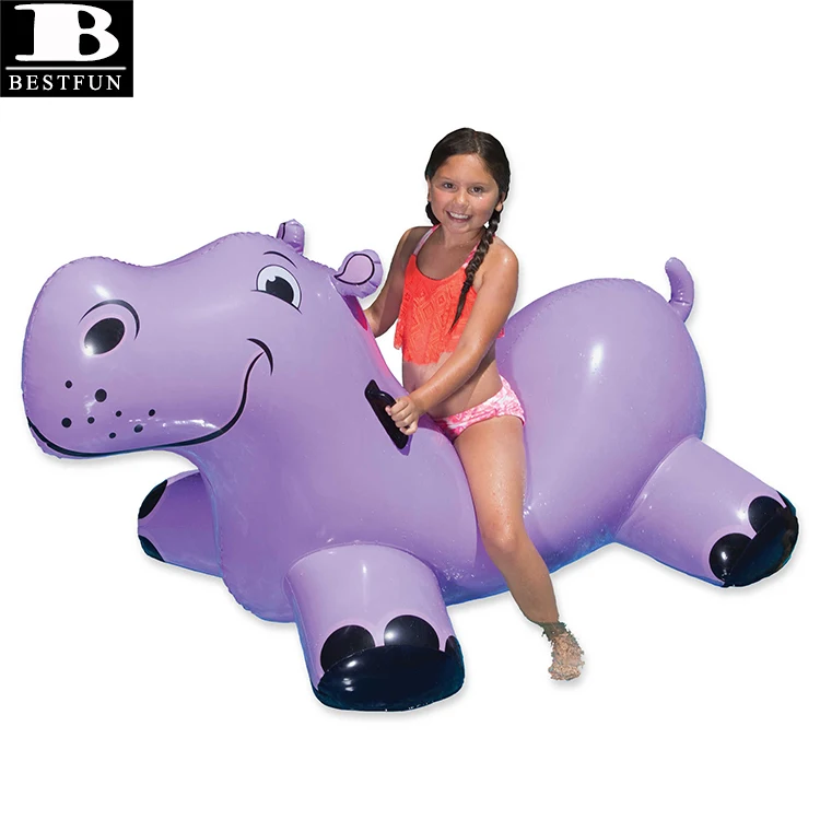 inflatable hippo pool toy