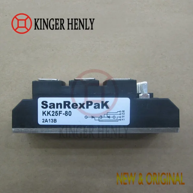 KK25F-80 SCR Power Thyristor Diode Module for Rectifier Circuits and Power Control