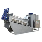 soft drink waste water treatment plant sludge dewatering screw press machine