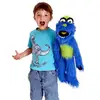 hot sale blue color monster plush ventriloquist puppets