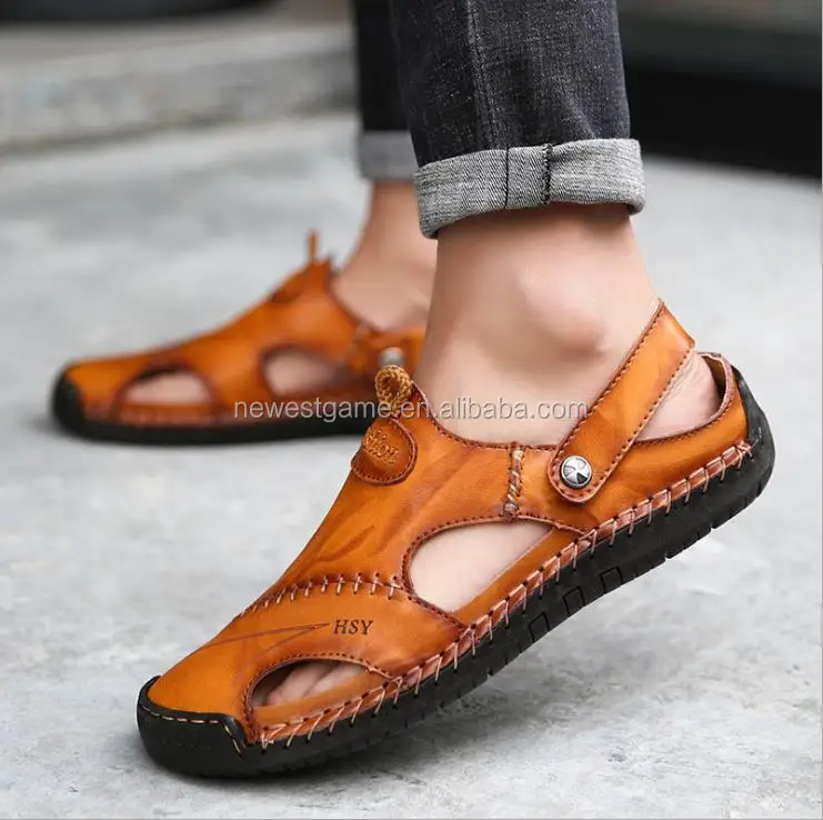 The latest design Big size leather sandals shoes men leisure shoes Loafers genuine leather sandals Breathable and wear resistant
The latest design Big size leather sandals shoes men leisure shoes Loafers genuine leather sandals Breathable and wear resistant