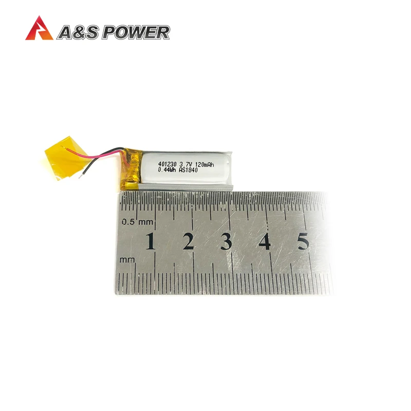 401230 3.7V 120mAh 1