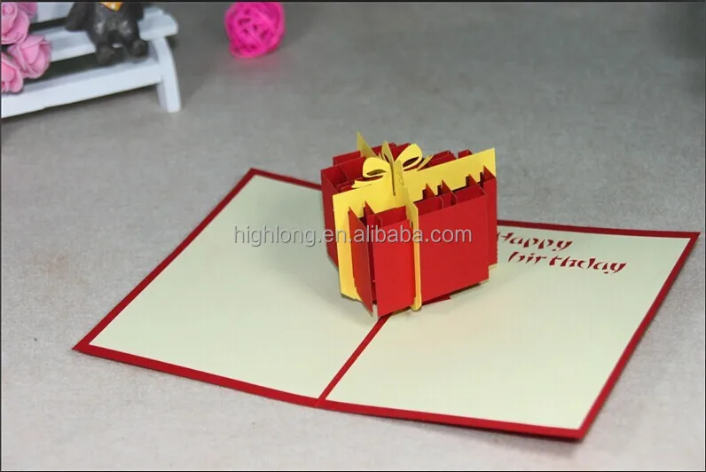 pop up card of  strong></p></a>birthday /strong> gift