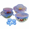Kitchenware Soft 6pcs Silicon rubber Lid stretch set for bowl