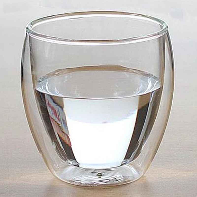 Classic Design Glass Cup With Double Walls For Cold Drinking Hot Tea or Expresso, Clear
Classic Design Glass Cup With Double Walls For Cold Drinking Hot Tea or Expresso, Clear