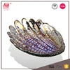 Cheap household items wholesale antique color plated crystal fruit bowl