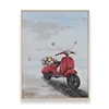 171235-10 Wholesale wall art high quality customized motorbike 100% handmade oil painting on canvas