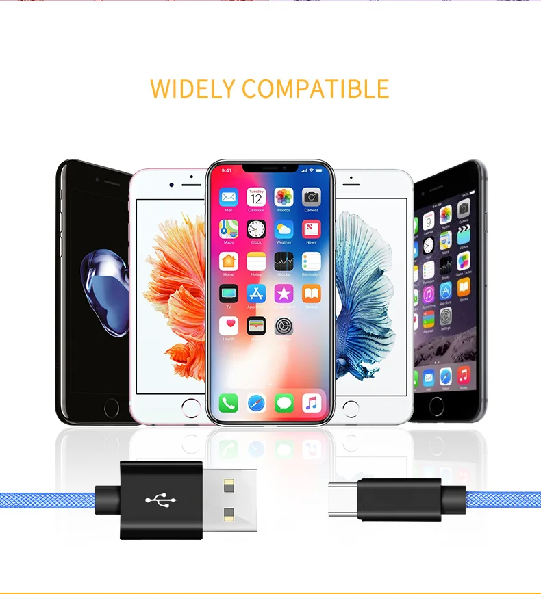 Wholesale alibaba best sellers 1m 3ft factory price fish net usb c cable for type c - ANKUX.COM