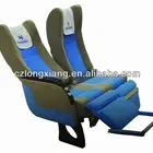 VIP luxury leather bus seat with leg rest