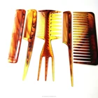 Portable Anti-static Straight Hair Detangling Wide Tooth Massage Long Handled Coloring Comb Brush