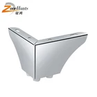 Wholesale Modern Industrial Metal Triangle Chrome Plated Sofa Legs Chrome Iron Triangle Shaped Furniture Feet For sofa