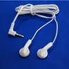 Cheap earbuds on ears with foam earpads disposable headphones 1000 a lot white color