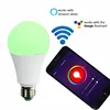 smart wireless control remote voice alexa google home e27 base 9w 14w rgbcw muti color light bulb