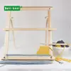Funny hobby tool wooden weaving frame loom with stand