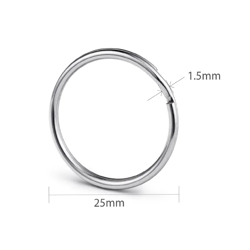Fashion high quality 25mm split key ring wholesale