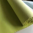 Plain Pattern Pu Foam Laminated Leather Raw Material Fabric For Shoe Lining Making