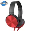 OEM hot selling wired headphone metal stereo sound headphone wired headset