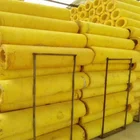Good quality soundproof fireproof glass wool pipe chilled water insulation glass wool pipe