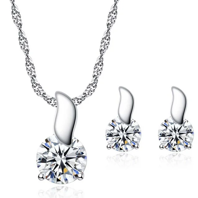 2017 hotselling bridal wedding white gold plating round zircon rhinestones necklace earrings fashion jewelry sets, N/a
2017 hotselling bridal wedding white gold plating round zircon rhinestones necklace earrings fashion jewelry sets, N/a