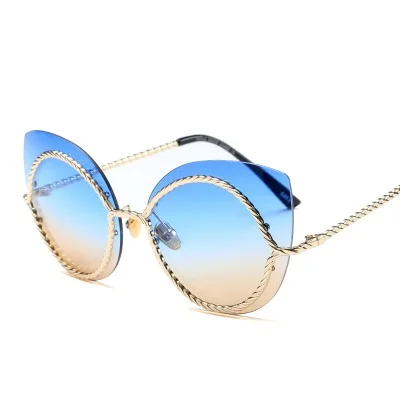HDCRAFTER New arrival big round sunglasses women cat eye metal twist frame sunglasses for womens
HDCRAFTER New arrival big round sunglasses women cat eye metal twist frame sunglasses for womens