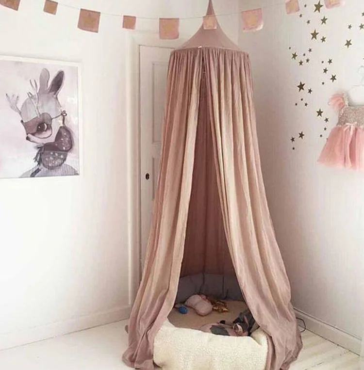 Szplh Pink And Soft Baby Cotton Cloth Tents Bed Canopy From Ceiling For Girls Play Indoor Game Buy Hanging Bed Canopy Kids Bed Tent Canopy Bed