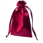 Rich Colors Decorative Polyester Gift Pouch Satin Fabric