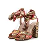 90521-SW42 factory small order colorful comfort women sandals with silk strap