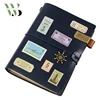 Classic handmade black color high end crafts notebook with logo printing