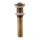 Easy clean brass pop up waste sink basin tub drain protector pop up waste for basin