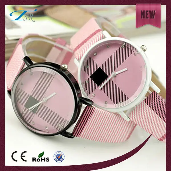 his and her watches with leather strap and alloy case hot sell